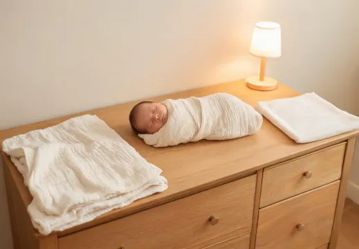 Newborn sleep bundle with swaddle and blanket