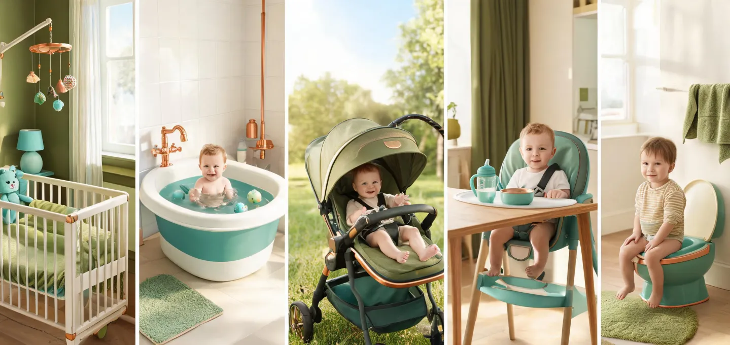 Summer Infant family routine scenes from nursery to stroller travel