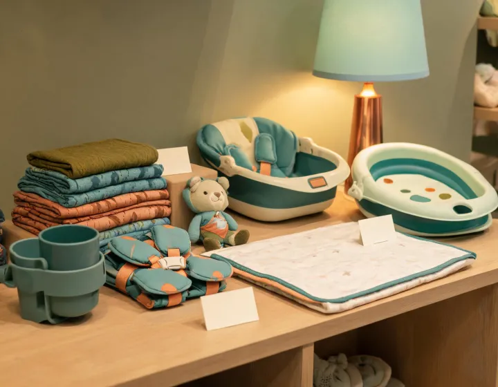 Summer Infant service desk arranging baby care product recommendations